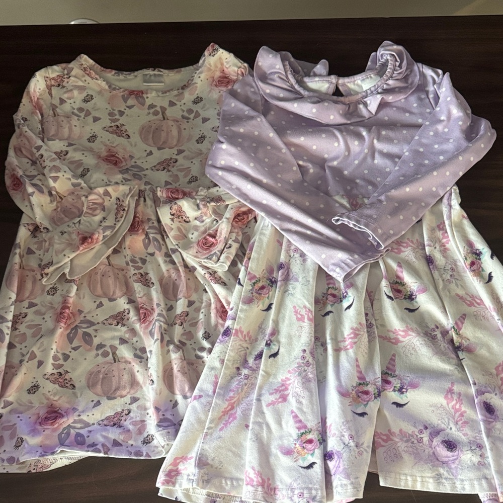 Lot of 2 cute cotton dresses.